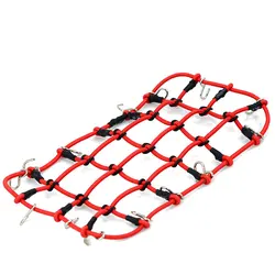 RC Car Metal Trailer Tow Hook Accessories - Premium Decoration (Luggage net Red)
