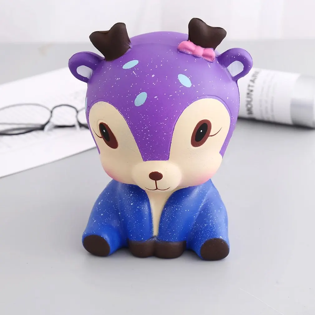 Мягкая игрушка мультфильм звездное небо олень мягкий медленно поднимающийся крем Ароматизированная Игрушка Дети Kawaii антистрессовая Игрушка снятие стресса