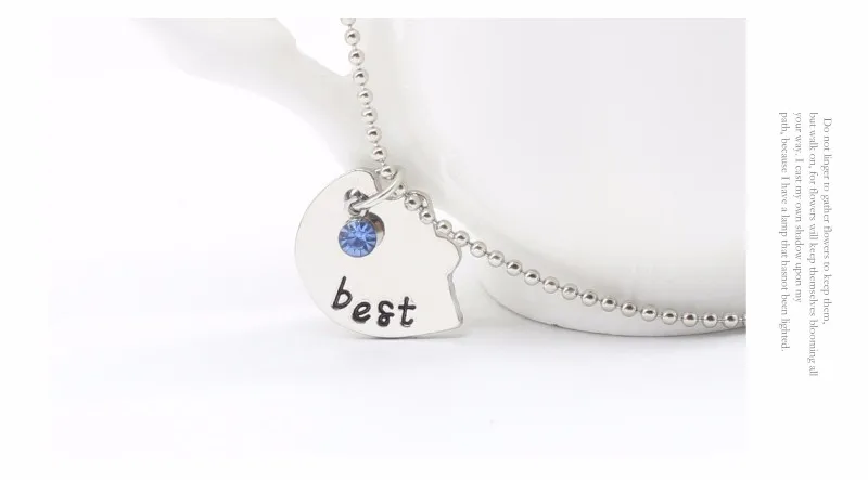 Korean Fashionable Women Necklac Chain 3 Piece Set Best Friend Friendship Pendant Bff Matching Necklace Jewelry