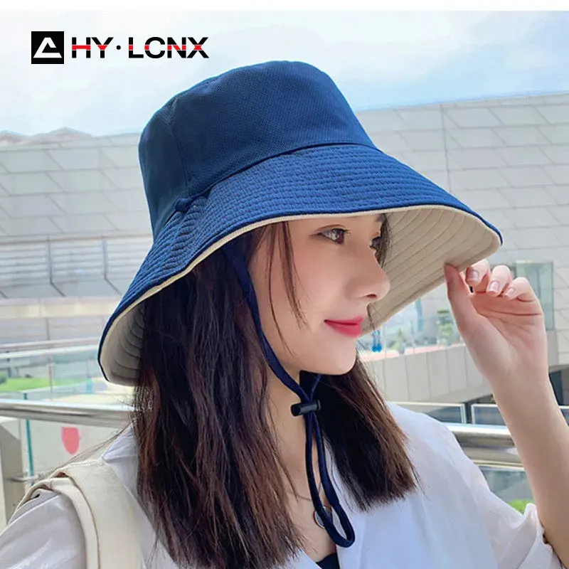 Spring New Women Fashion Big Brim Solid 