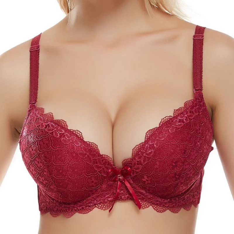 Sexy Women Lingerie Bras Push Up Lace Floral Bra Supper