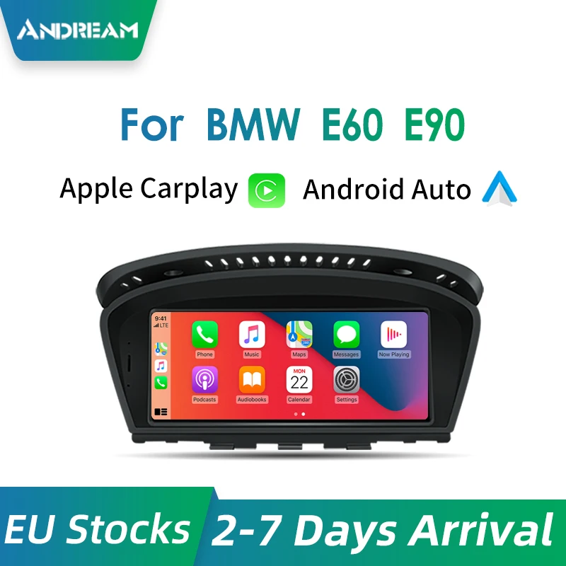 Беспроводной автомобильный GPS навигатор для Apple CarPlay 8 дюйма BMW Series3 5 CIC E60 E61 E63 E64 M6 E90