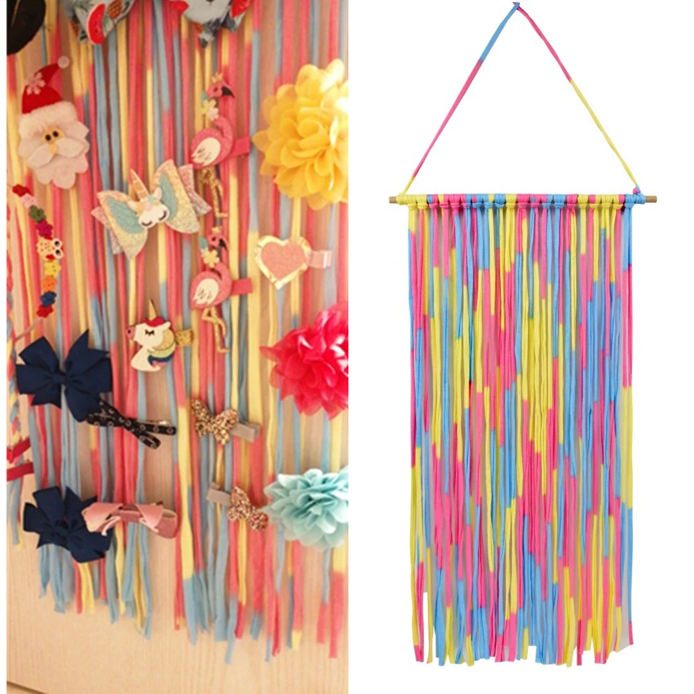 Банты для волос девочек заколка хранения лента органайзер детская висячие заколки аксессуары