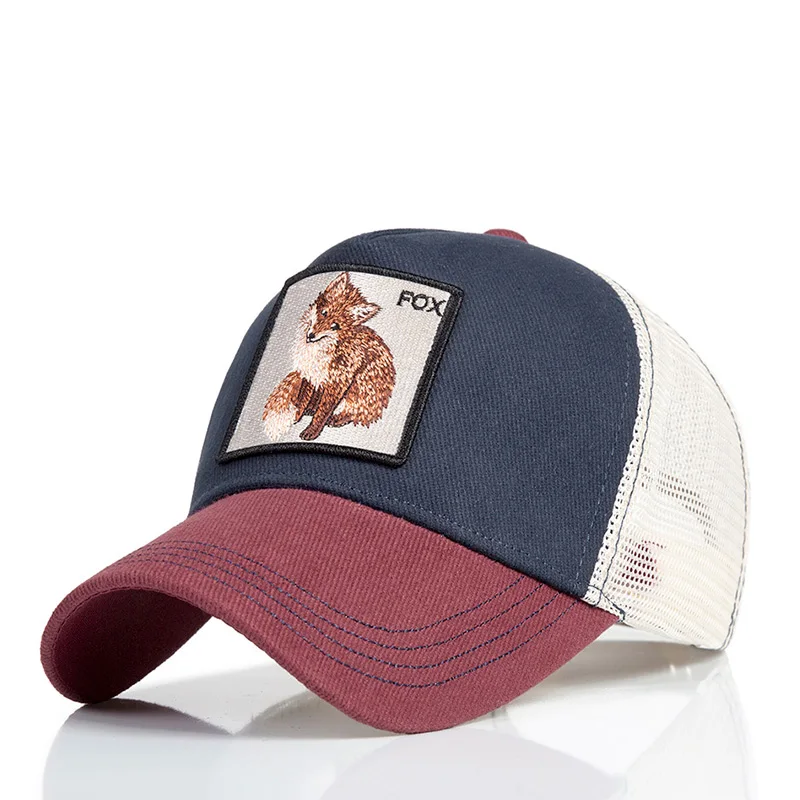 Модная бейсбольная кепка в стиле пэтчворк для женщин и мужчин, летняя бейсболка, Регулируемая Кепка для папы, бейсболки с животными в стиле унисекс - Цвет: 27