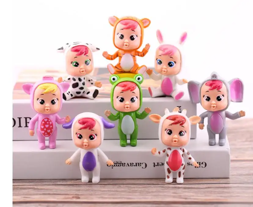 Novo 6Pcs/set Cry Babies Magic Lágrimas Figuras De Ação Brinquedos Infantil Para Meninas Presente De Aniversário