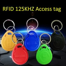 100 шт. 125 кГц TK4100 брелоки RFID бирка брелок Бесконтактный жетон доступ 8 цветов для RFID метки контроль доступа