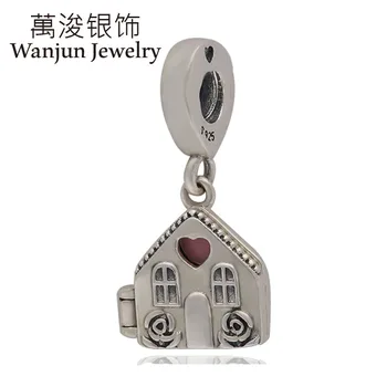 

Wanjun Jewelry 925 Silver Bracelets Charms Perfect Home DIY Pendants MOTHER'S Day Gift