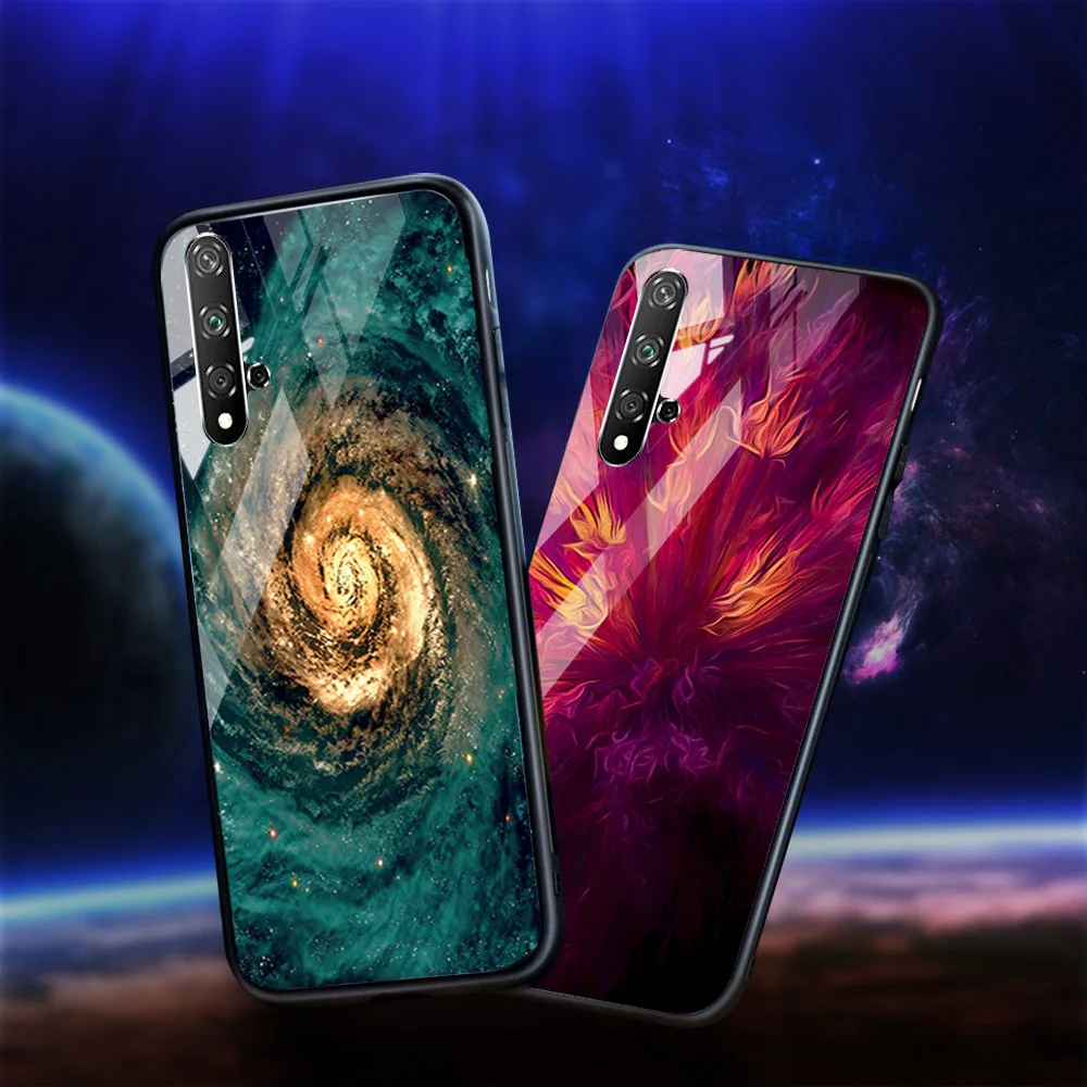 Закаленное стекло чехол Xiaomi Mi A3 чехол s Роскошный Звездный Космос силиконовый чехол для телефона на Xiaomi Mi CC9 CC9e A3 Lite чехол бампер Капа