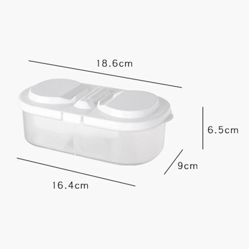 Двойные сетки кухонная коробка для хранения зерна контейнер для хранения фасоли содержит герметичный Домашний Органайзер пищевой контейнер-холодильник уплотнительные коробки