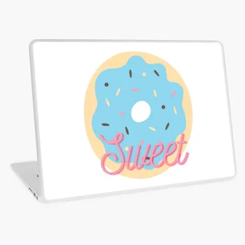 

Sweet Donut with Sprinkles Blue laptop skin sticker 13 14 15 17 inch for MacBook HP Acer Dell ASUS Lenovo