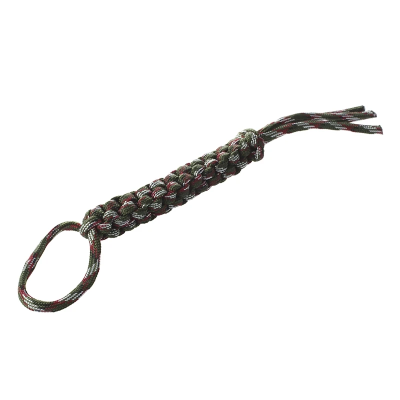 2 шт Lanyard Paracord квадратный Плетеный Lanyard для ножей/фонарей/ключей/usb-накопителей, камуфляж и красный