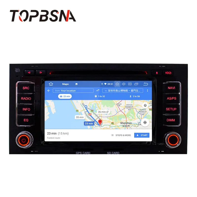 Автомобильный DVD плеер TOPBSNA Android 10 для VW Touareg Multivan T5 2002 2011 Wi Fi автомобильный
