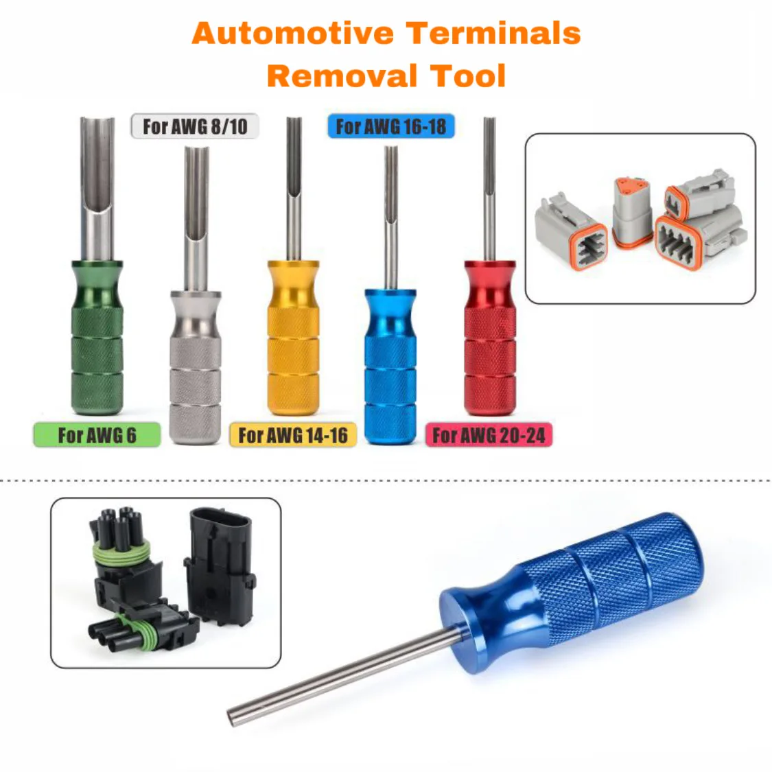 Automotive Plug Terminal Removal Tool 9 types Auto Accessories Discount