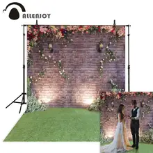 Allenjoy фон для свадебной фотосъемки весенний цветок кирпичная стена сад Валентина Фотофон фотостудия фон