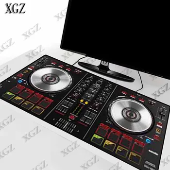 

XGZ Cool DJ Control Large Lock Edge Speed Game Gamer Gaming PC Computer Mouse Pad Table Mat for CSGO Dota 2 Laptop Notebook