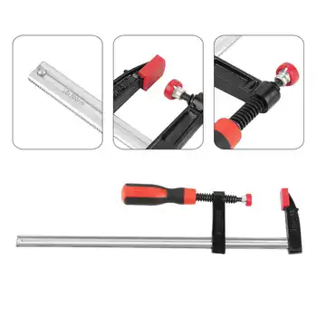 

2Pcs Heavy Duty F Clamps Woodworking Bar Clips Quick Slide DIY Hand Tool Kit 50*300mm Clamp Wood