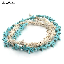 

1.3*1.3mm Natural Stone Starfish Loose Bead Turquoise Beads for DIY Mediterranean Style Necklace Bracelets Findings