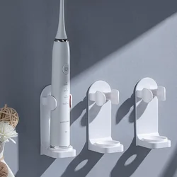 Adjustable Electric Toothbrush Base Silicone Non-slip Wall-mounted Non-perforated Wall Storage Seat Holder