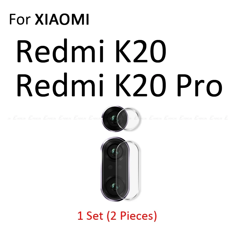 For Redmi K20 Задняя Камера защитная крышка объектива закаленное Стекло чехол для Xiaomi mi 9 8 до 9 лет A3 A2 Lite Red mi Note 8, 7 6 5 10 Pro 6A S2 mi x Max 3 - Цвет: For Redmi K20