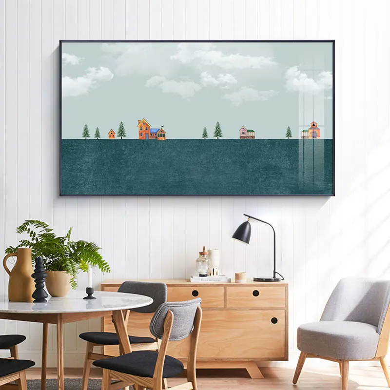 Canvas Paitning Fairytale Castle Wall Art Painting Pictures Decorative Wall Pictures for Living Room Nodic Art Home Decoration