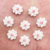 60Pcs  Resin Accessories Hand painted Colorful 13mm 3D Flower Flatback Stone Scrapbook DIY Craft Supplies Embellishments OG42 ► Photo 3/6