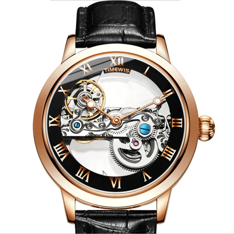 

Fully automatic hollow-out mechanical watch Men's fashion trend Waterproof Men's mechanical watch