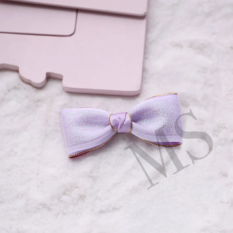 Лолита японский розовый фиолетовый бант ручной работы со шпилькой милый мягкий сестра лук аксессуары для волос головной убор