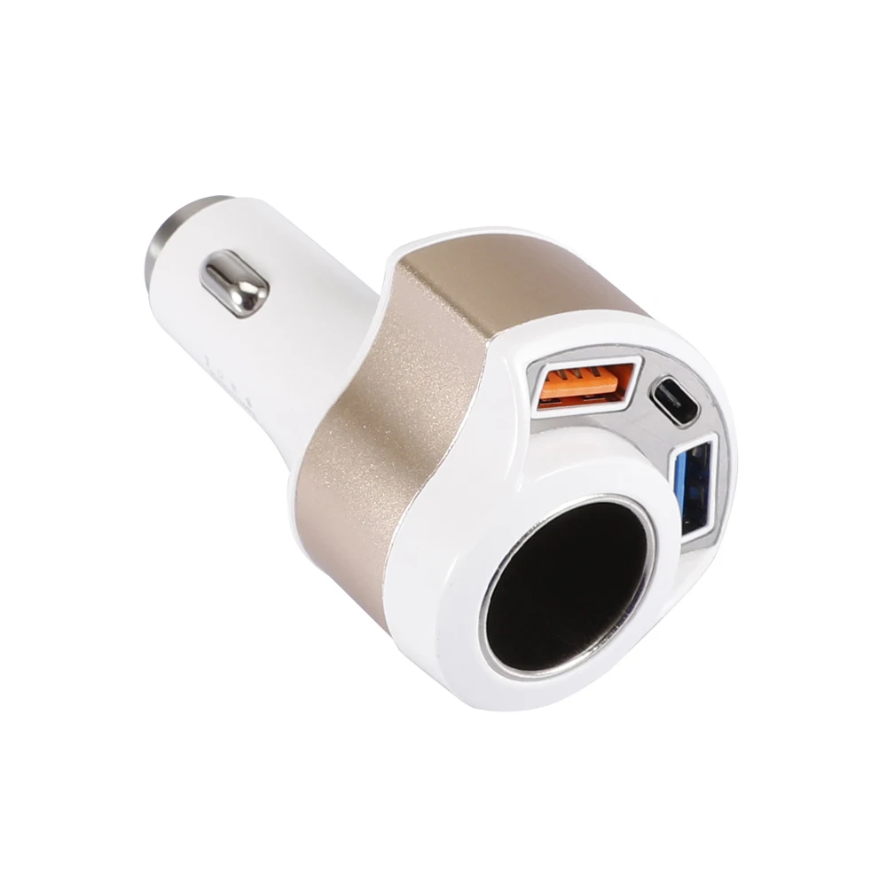 1 Многофункциональный 4in1автомобильный прикуриватель 12 В 3A Dual USB QC3.0 Быстрая автомобильная USB зарядка розетка аксессуары - Название цвета: 1