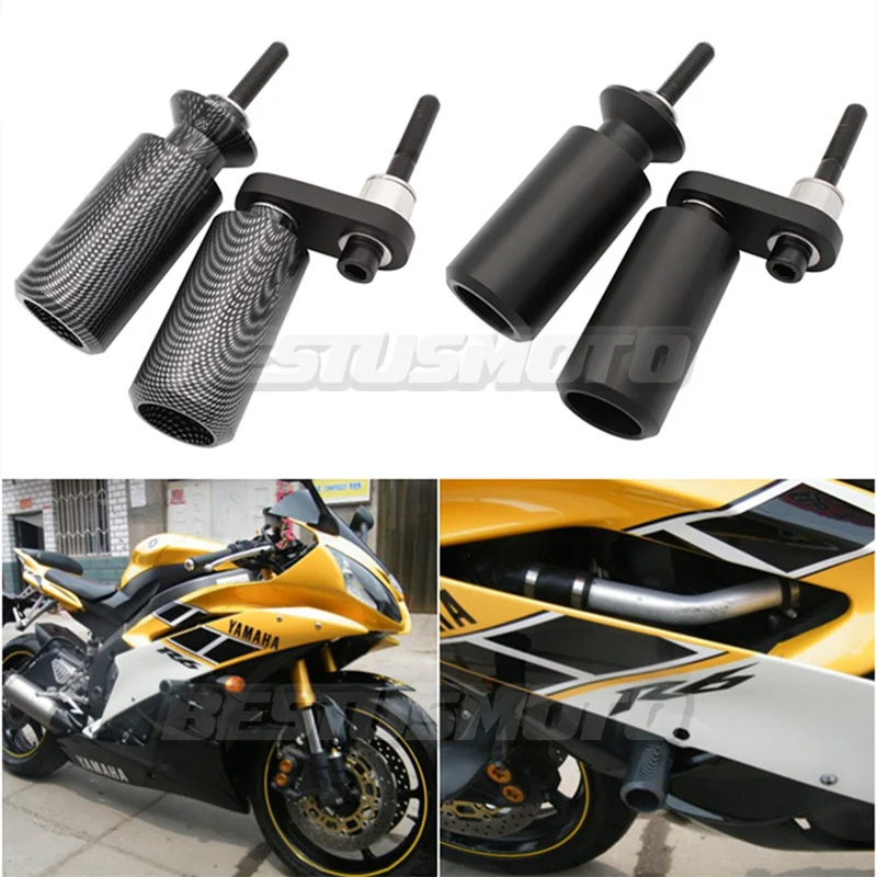 Moto No Cut Frame Sliders Crash Falling Protection pour Yamaha YZFR6 YZF R6 YZF-R6 YZFfemale 2006-2007