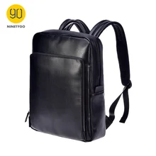 NINETYGO 90FUN модный рюкзак из искусственной кожи 14 дюймов Сумка для ноутбука светильник-вес рюкзак бизнес водонепроницаемый колледж школа мужчины