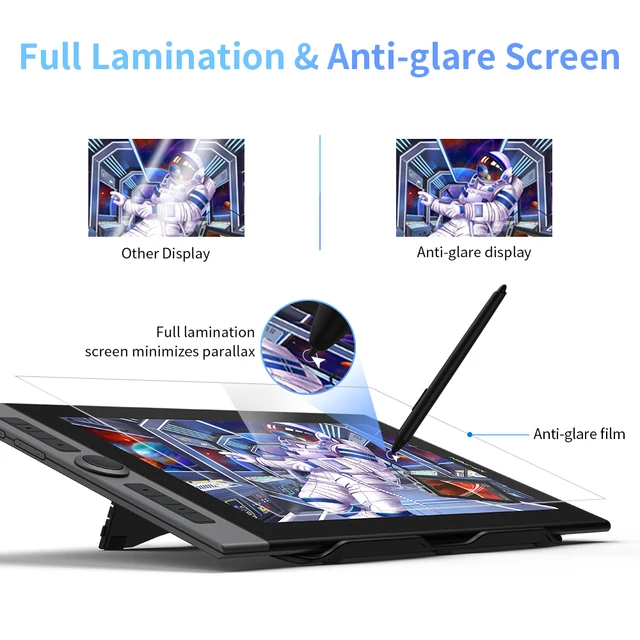 XPPen Artist Pro 16 Drawing Monitor - 15.6" Graphic Tablet with X3 Smart Chip Pen, 133% sRGB for Windows & Mac 5
