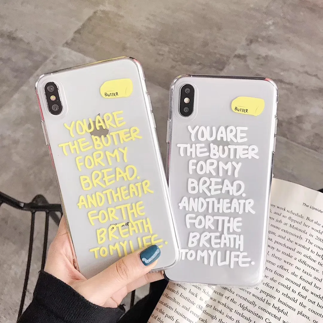 Новый Симпатичный и простой чехол для телефона с английским алфавитом iphone Xs MAX XR X
