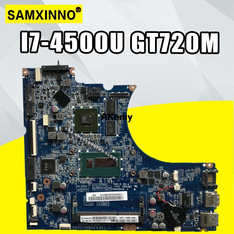 DA0ST6MB6E0 материнская плата для ноутбука lenovo Flex-14 оригинальная материнская плата I7-4500U GT720M