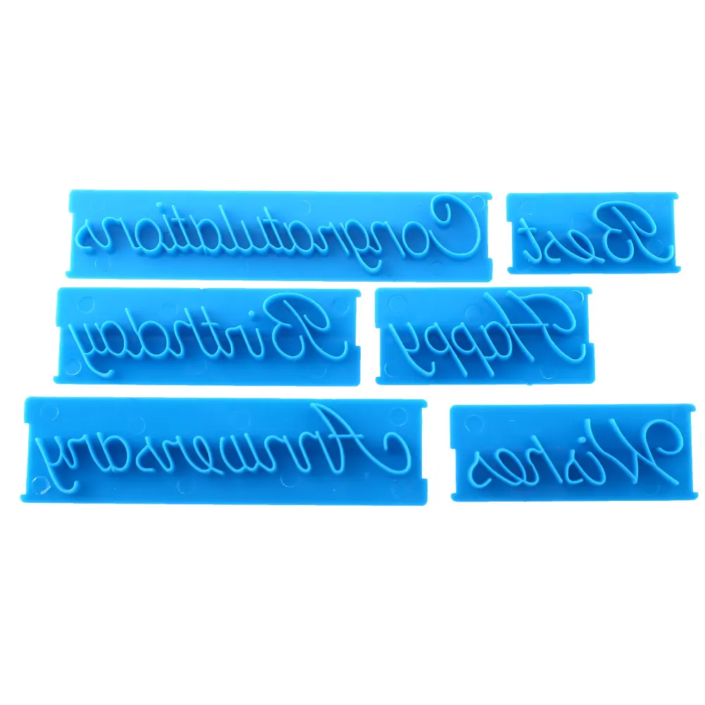 SOLEDI Wilton Cake Decorating Cutter 6Pcs Mould Cake Decorating Supplies Letter Biscuit Tools Cookie Mold