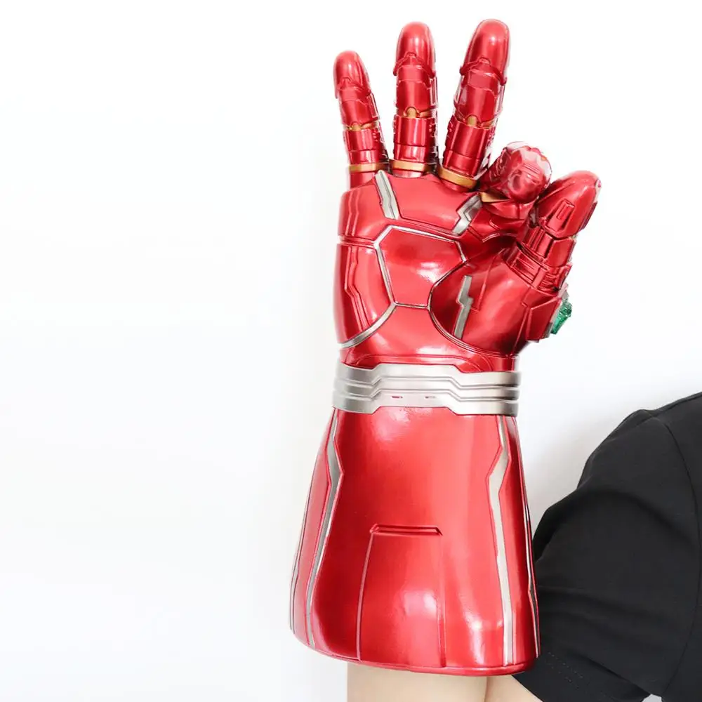 Endgame супергерой Тони Старк для косплея Железного человека рука перчатка Бесконечность рукавица Халк правая рука танос светодиодный перчатки игрушка для детей и взрослых опора