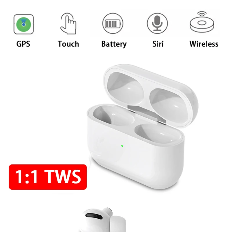 

Qi Wireless Charging Earphone i1000000 TWS Bluetooth 5.0 Headset Pop Up Touch Transparency Earbuds Noise Reduce airpoding