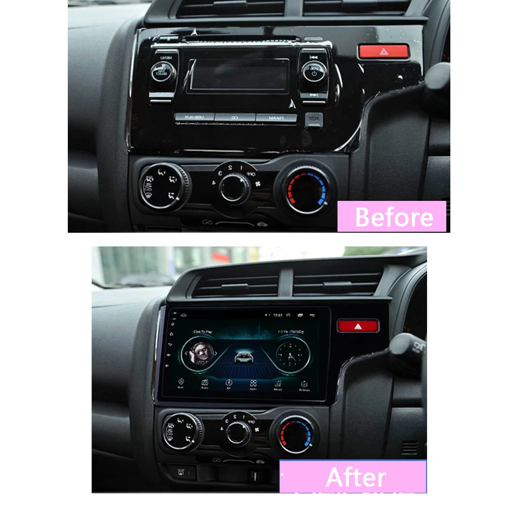 4G LTE Android 9,1 для Honda Fit Jazz правый руль- Мультимедиа стерео автомобильный dvd-плеер навигация gps Радио 2+ 32G
