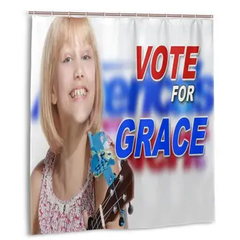 

Grace VanderWaal Shower Curtain with Hooks bathroom Waterproof Polyester Fabric
