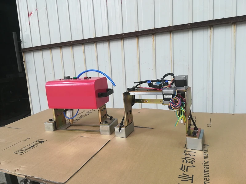 Горячая настольная табличка ударно-точечная маркировка машина CNC металлическое пневматическое гавировальное устройство для письма 140*40 мм