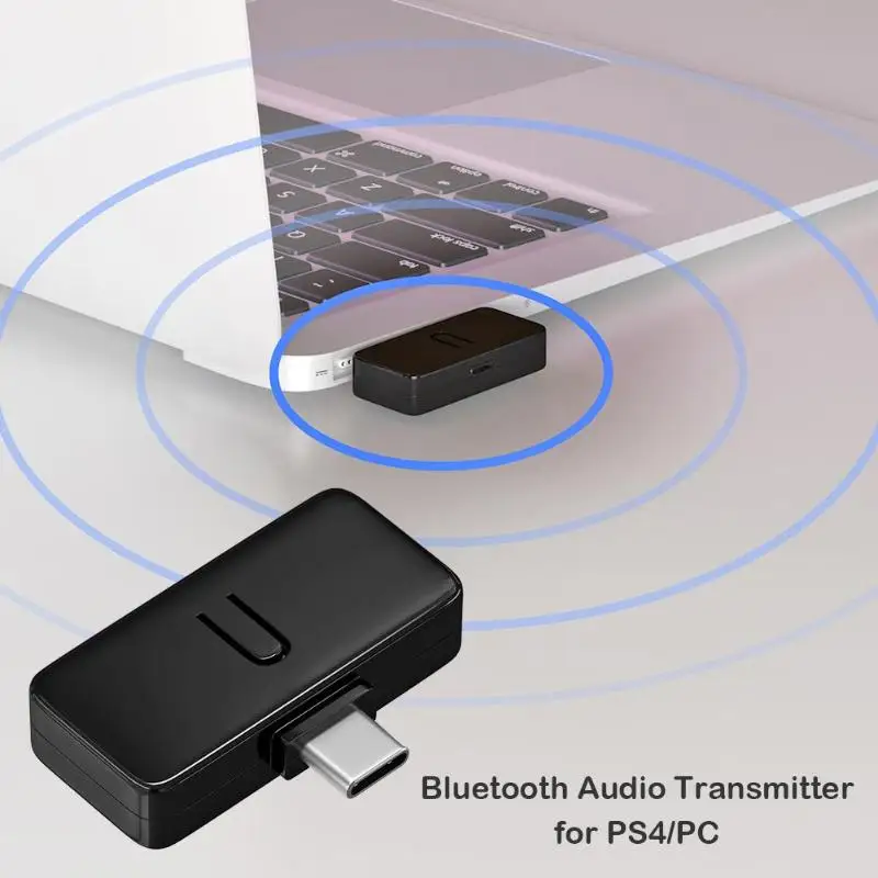 Прочный Bluetooth тип-c передатчик классические наушники беспроводной Bluetooth аудио USB-C передатчик, пригодный для пульта дистанционного управления