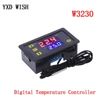 W3230 controlador de temperatura digital dc12v 24v AC110V-220V 20a display led termostato com aquecimento/instrumento controle refrigeração