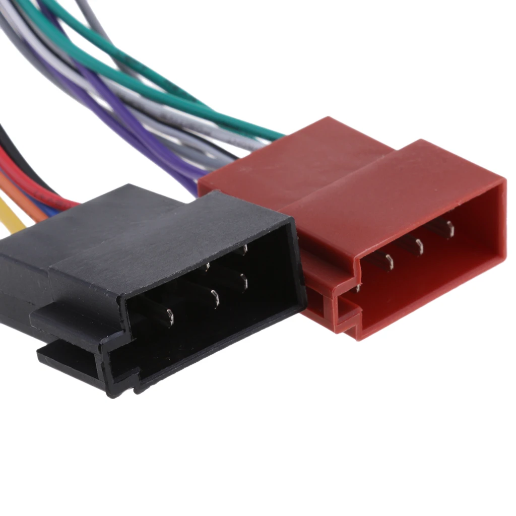 16-pin Stereo Radio ISO Lead Wire Harness Connector Adapter Cable for JVC 