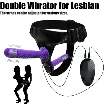 Double Penis Realistic Dildos Strapon Ultra Elastic Harness Belt Strap On Big Dildo Vibrator Adult Sex Toys For Woman Lesbian 5