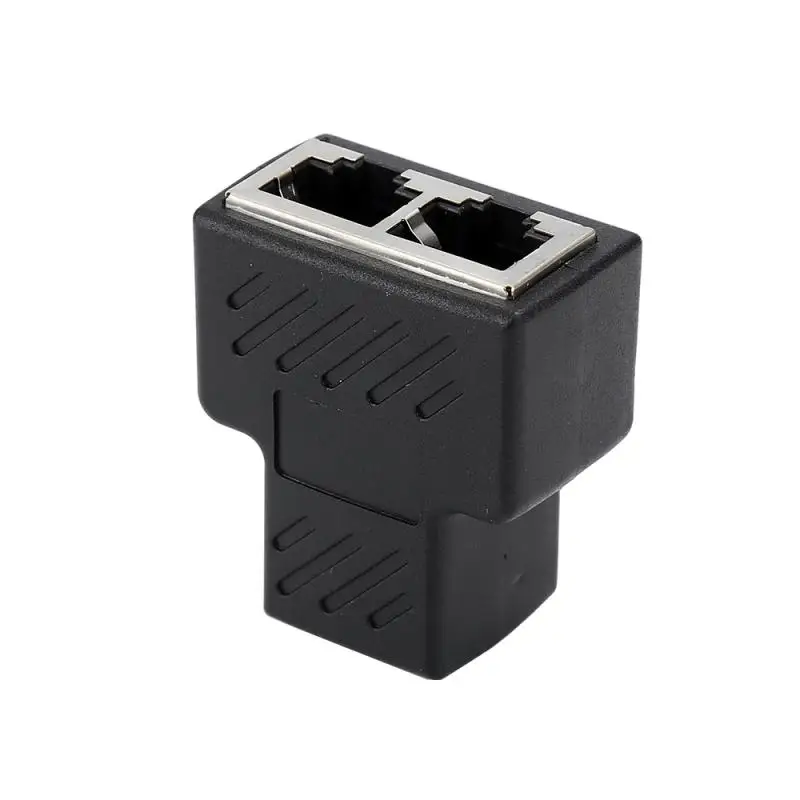 RJ45 1 To 2 LAN Copper Conductor Network Cable Splitter Extender Plug Adapter Network Cable Splitter 5