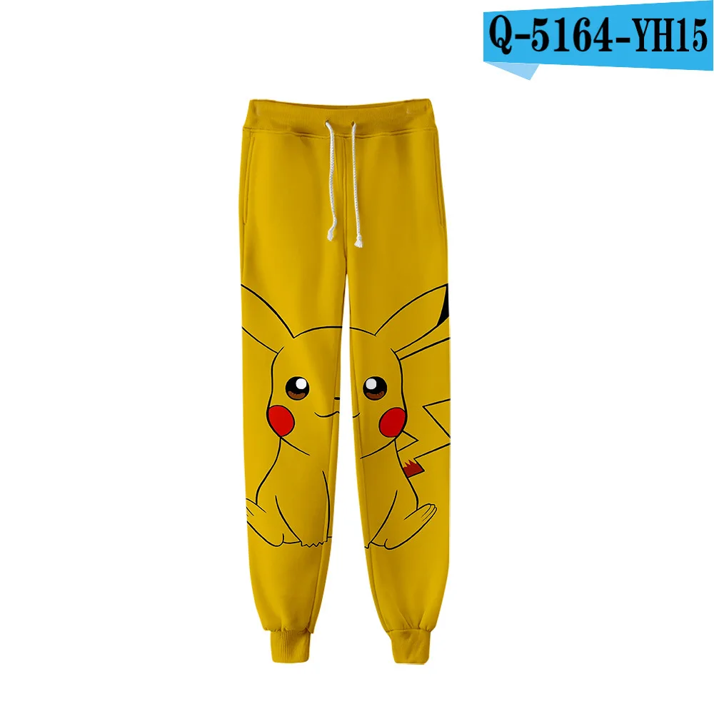 8-20 New Fashion 3D Pants Pokemon Detective Pikachu Trousers Kids Casual Style Novelty Casual Loose Long Girls Pants Boys Bottom - Цвет: color 4