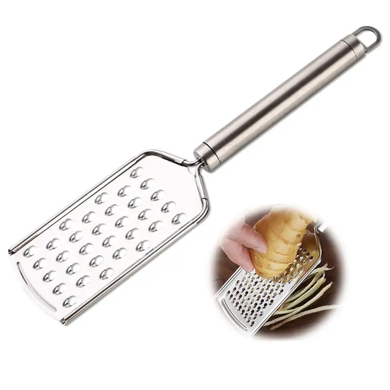 

2pcs Stainless Steel Coarse Grater Ginger Planing Hand Grater Kitchen Gadgets For Cheese Fruit Vegetable Kitchen Accessories