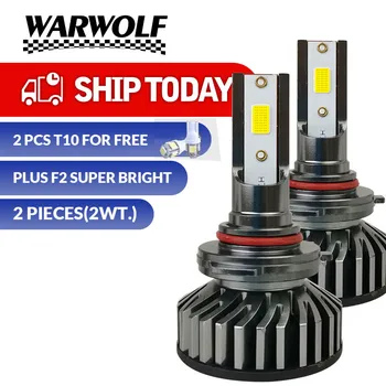 

WARWOLF 9005 2pcs H4 H1 H7 H11 H8 H9 9005 HB3 9006 HB4 Led Headlight Bulbs 60W 10000LM Car Styling 6500K