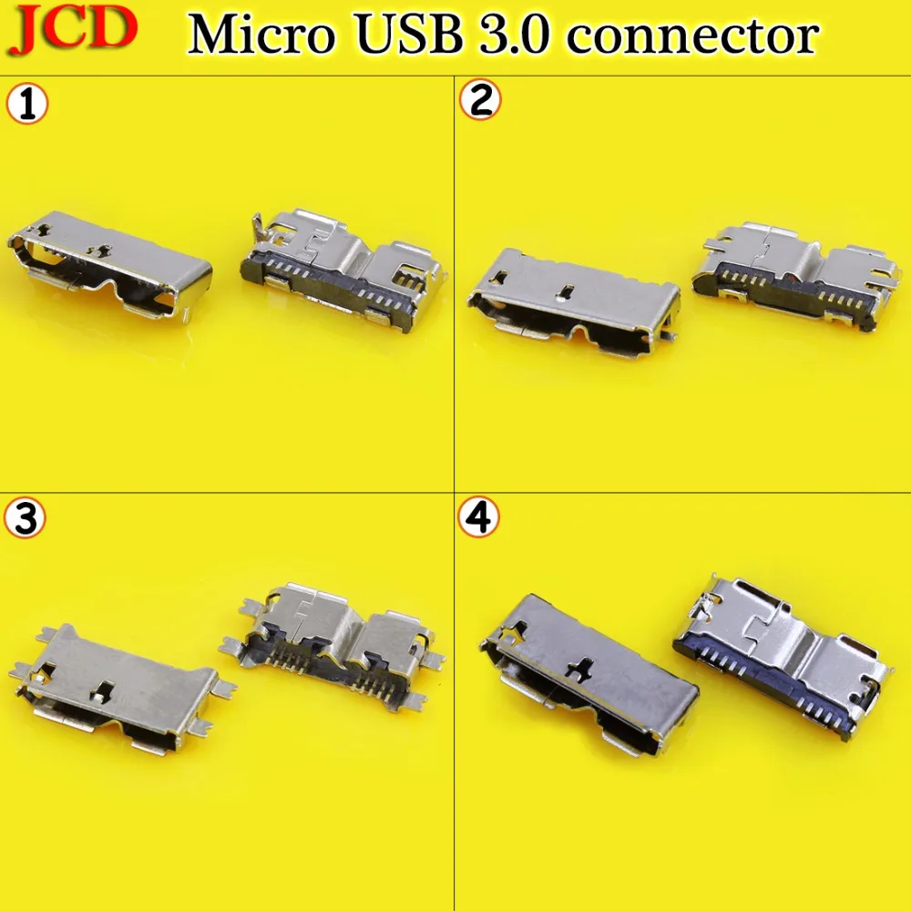 

JCD Micro USB 3.0 10P female connector SMT/DIP/ Vertical USB socket for laptop phone Micro USB 3.0 B Type DIP Female 10 pin
