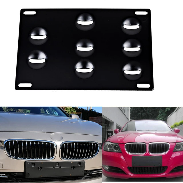 Bumper Tow Hook License Plate Mounting Bracket Holder For Bmw 3-series F30  F31 Wagon 4-series F32 F33 F36 5-series F10 F11 F07 - License Plate -  AliExpress