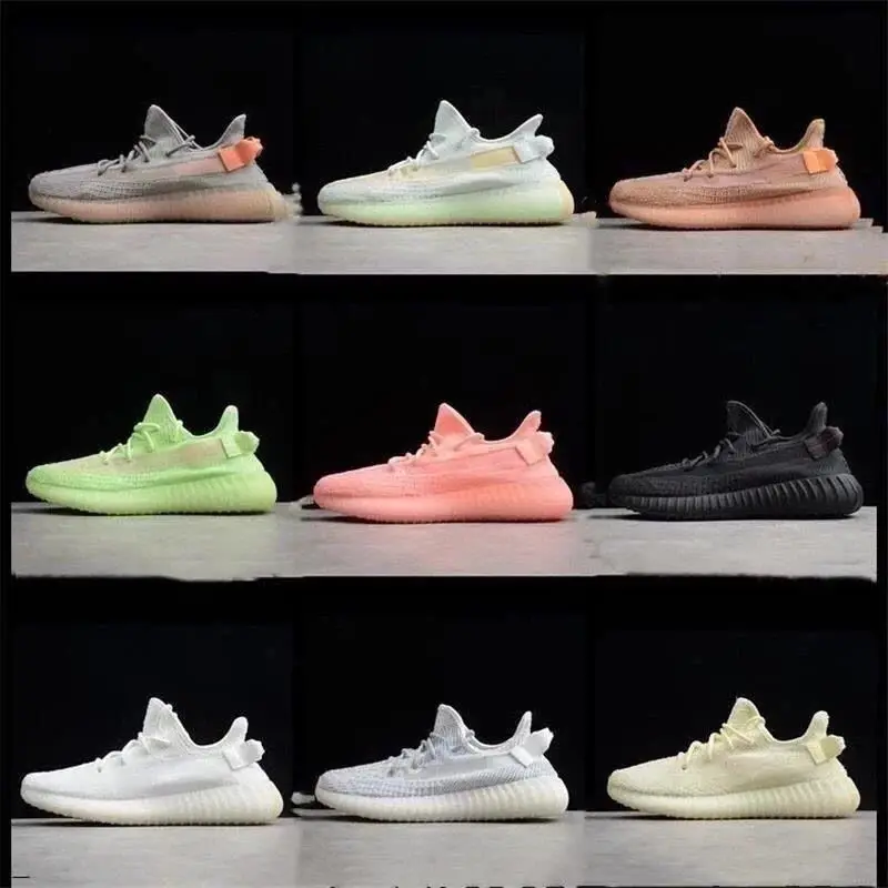 Новое поступление дышащие кроссовки yeezys air 350 v2 для мужчин и женщин, спортивные кроссовки 350v2, кроссовки унисекс, размер 36-46